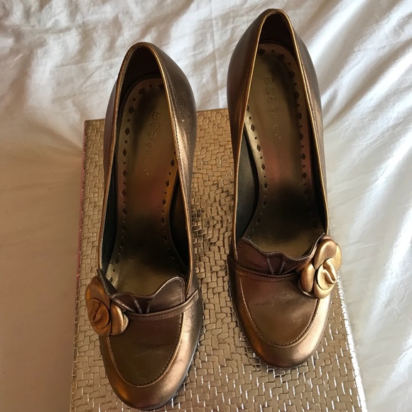 Vintage gold heels - Picture 3 of 4